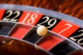 Casino roulette, 29 wins Royalty Free Stock Photo