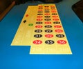 The casino Roulette gambling game table