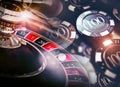 Casino Roulette Game Chips Royalty Free Stock Photo