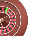 Casino roulette isolated on a white background Royalty Free Stock Photo