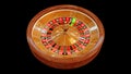 Casino roulette, place your bets. Casino roulette on a black background Royalty Free Stock Photo