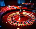 casino roulette wheel in Actio.