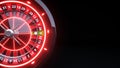 Casino Roulette Wheel Concept Design. Online Casino Gambling Roulette - 3D Illustration