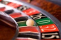 Casino roulette, zero wins Royalty Free Stock Photo