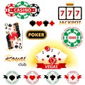 Casino signs and emblems