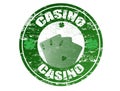 Casino stamp Royalty Free Stock Photo