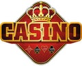 Casino sticker with crown. There is an additional PNG format.