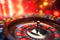 In casino, there is roulette wheel game