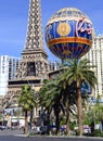 Casinos along the strip in Las Vegas, Nevada Royalty Free Stock Photo