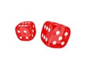 CasinÃÂ² 3d dice Royalty Free Stock Photo