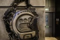 Casio watch with G-shock symbol in wall