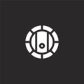 cask icon. Filled cask icon for website design and mobile, app development. cask icon from filled bar collection isolated on black