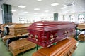 Casket store Royalty Free Stock Photo