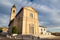 Italy, Church Santa Maria Assunta, 17th century, square della Chiesa in Casorate Sempione Royalty Free Stock Photo