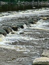 Cass River Rock Dam rock ramp in Frankenmuth, Michigan