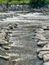 Cass River Rock Dam rock ramp in Frankenmuth, Michigan