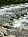 Cass River Rock Dam rock ramp in Frankenmuth, Michigan