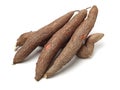 Cassava on a white background Royalty Free Stock Photo