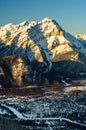 Cascade Mountain, Banff Town Winter