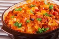 Casserole with chicken, potatos and tomatos Royalty Free Stock Photo