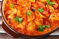 Casserole with chicken, potatos and tomatos Royalty Free Stock Photo