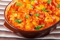 Casserole with chicken, potatos and tomatos Royalty Free Stock Photo