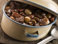 Casserole Dish With Beef Bourguignonne