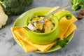 Casserole with pasta, chicken and broccoli Royalty Free Stock Photo