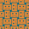 Cassette colour seamless pattern