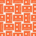 Cassette colour seamless pattern