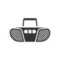 BW Icons - Tape player Royalty Free Stock Photo