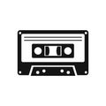 Cassette tape icon, simple style