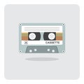 Cassette tape icon.