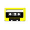 Cassette tape icon on a white background