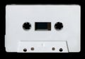 Cassette tape isolated on a black background. Royalty Free Stock Photo