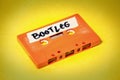 Cassette tape orange on yellow bootleg