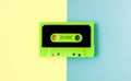 Cassette for tape recorder or walkman, in happy pastel colors