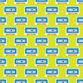 Cassette tape seamless pattern Royalty Free Stock Photo
