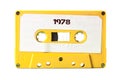 Cassette tape yellow happy 1978