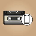 Cassette vintage smartphone style hipster
