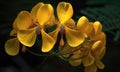 A beautiful photograph of Cassia fistula flower