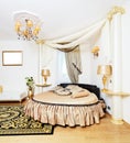 Cassical golden bedroom interior Royalty Free Stock Photo