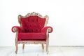 Cassical vintage armchair on white background Royalty Free Stock Photo