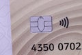 Modern bank credit card
