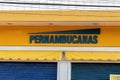 Cassilandia, Mato Grosso do Sul, Brazil - 10 02 2022: Facade of a traditional Brazilian retail