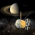 Cassini mission orbiter closing Saturn