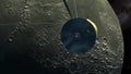Cassini orbiter passing Moon