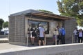 Cassis, 8th september: Cruises Tickets Kiosk from the Port of Cassis in France