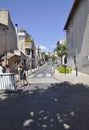 Cassis, 8th september: Street view in Downtown area of Cassis in Provence France