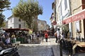 Cassis, 8th september: Street view in Downtown area of Cassis in Provence France